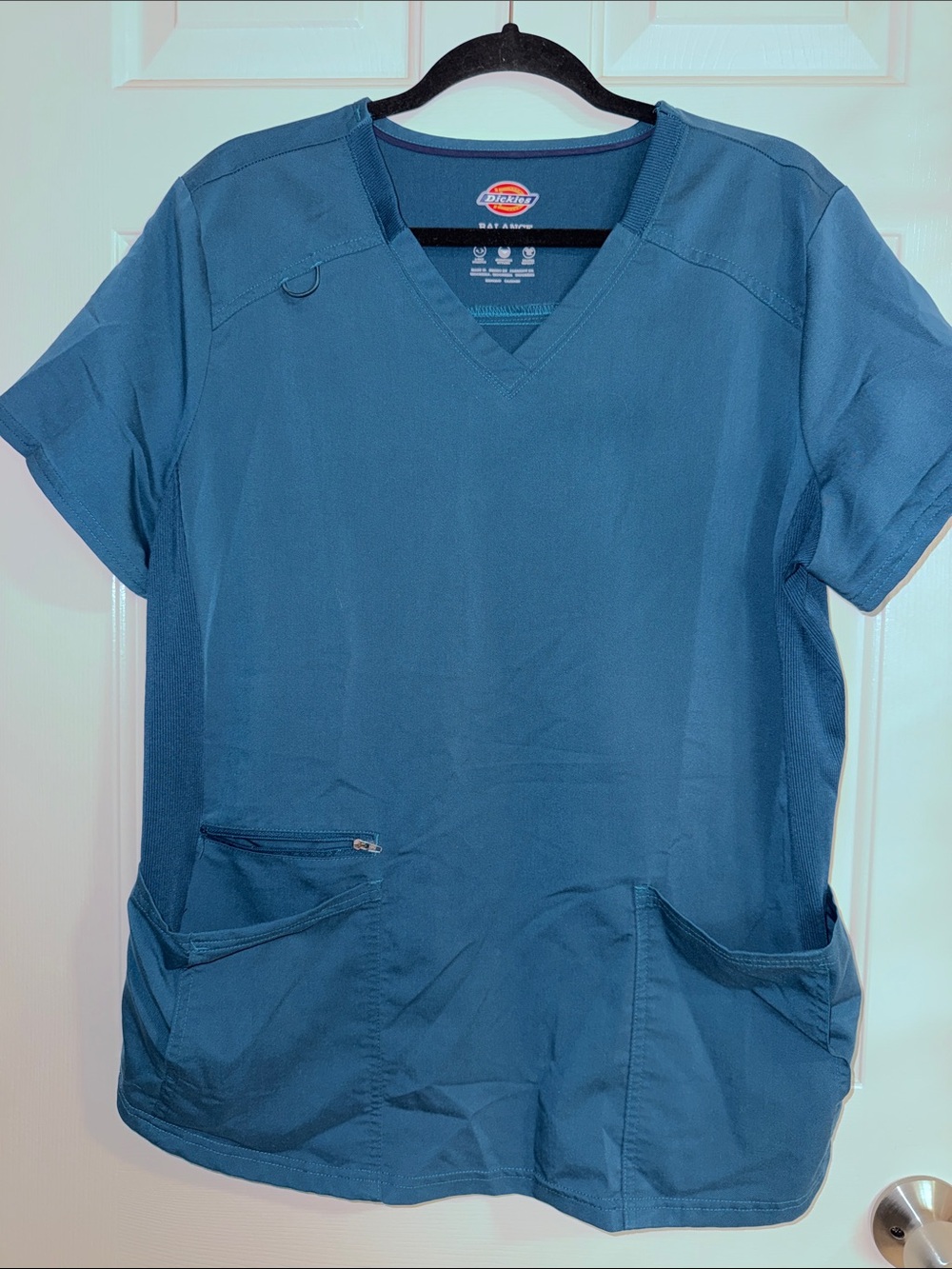 Dickies Balance Teal Scrub Top - Picture 2 of 6